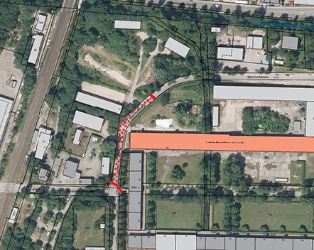 Bahnhofstrae ber zwei Wochen dicht