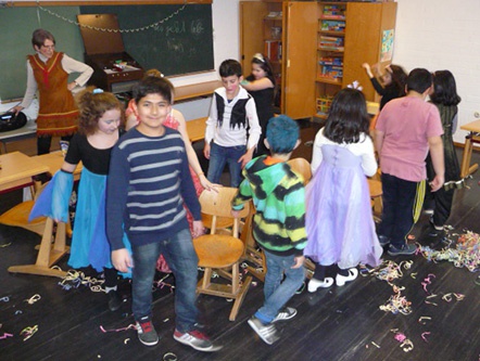 Fasching anstelle der Hausaufgaben